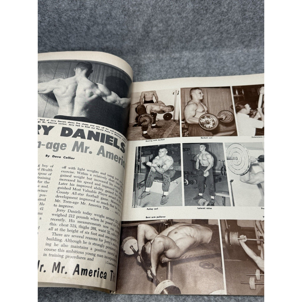 1965 Muscular Development Magazine August Bill McArdle Vintage Bodybuilding