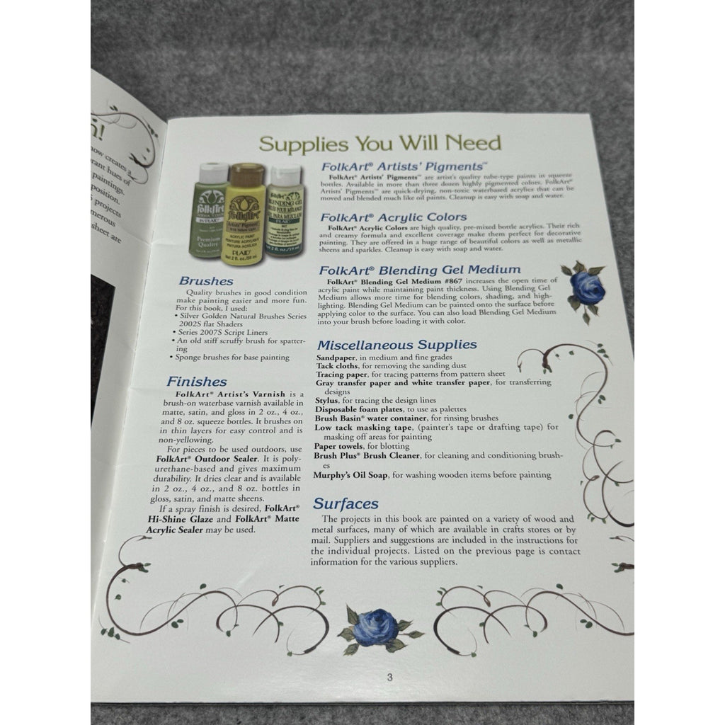 2002 Seasons in My Garden Trudy Beard Plaid 9653 Decorative Painting Patterns