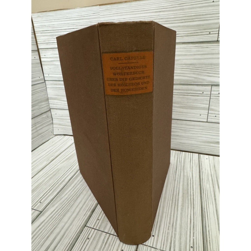 Carl Capelle Vollständiges Wörterbuch über die Gedichte des Homeros 1968 HC