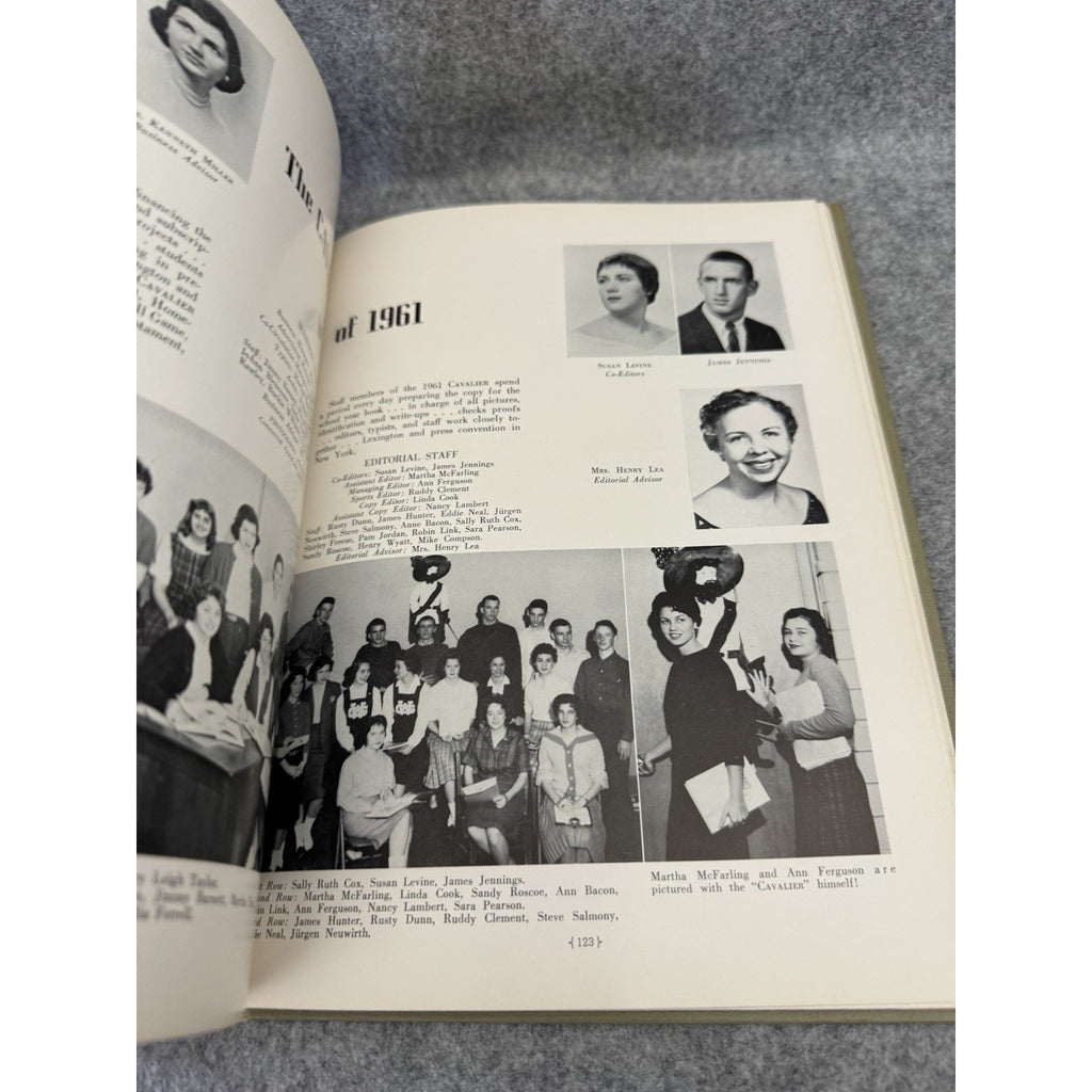 1961 Cavalier Yearbook George Washington HS Danville VA Signed