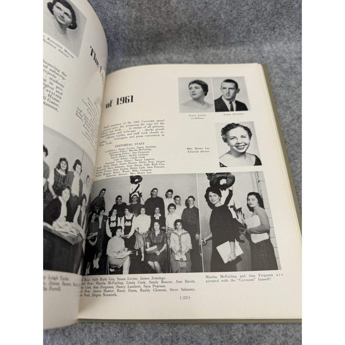 1961 Cavalier Yearbook George Washington HS Danville VA Signed