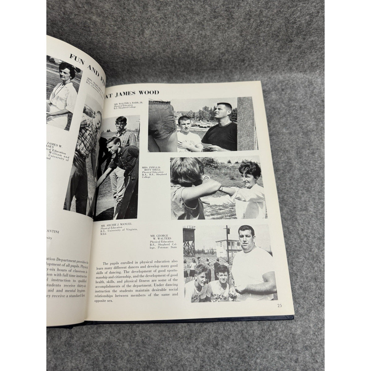 1966 Woodbine James Wood High School Winchester VA Yearbook Annual