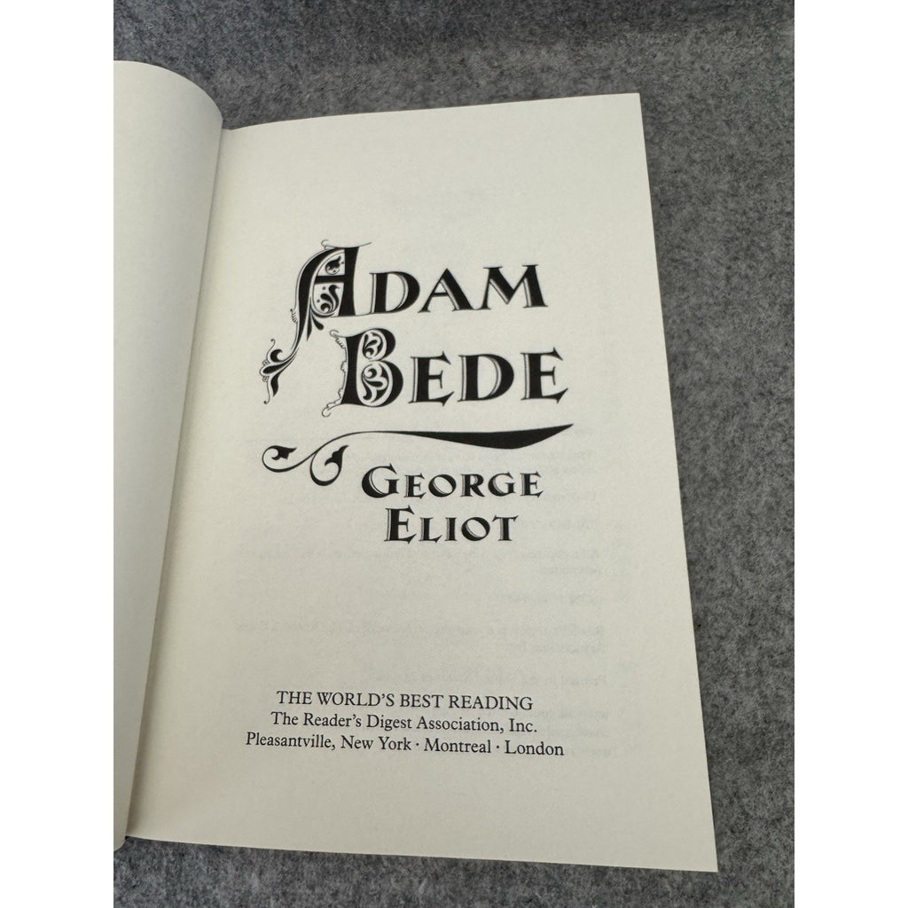 George Eliot Adam Bede 2010 Reader’s Digest Hardcover Classic Novel