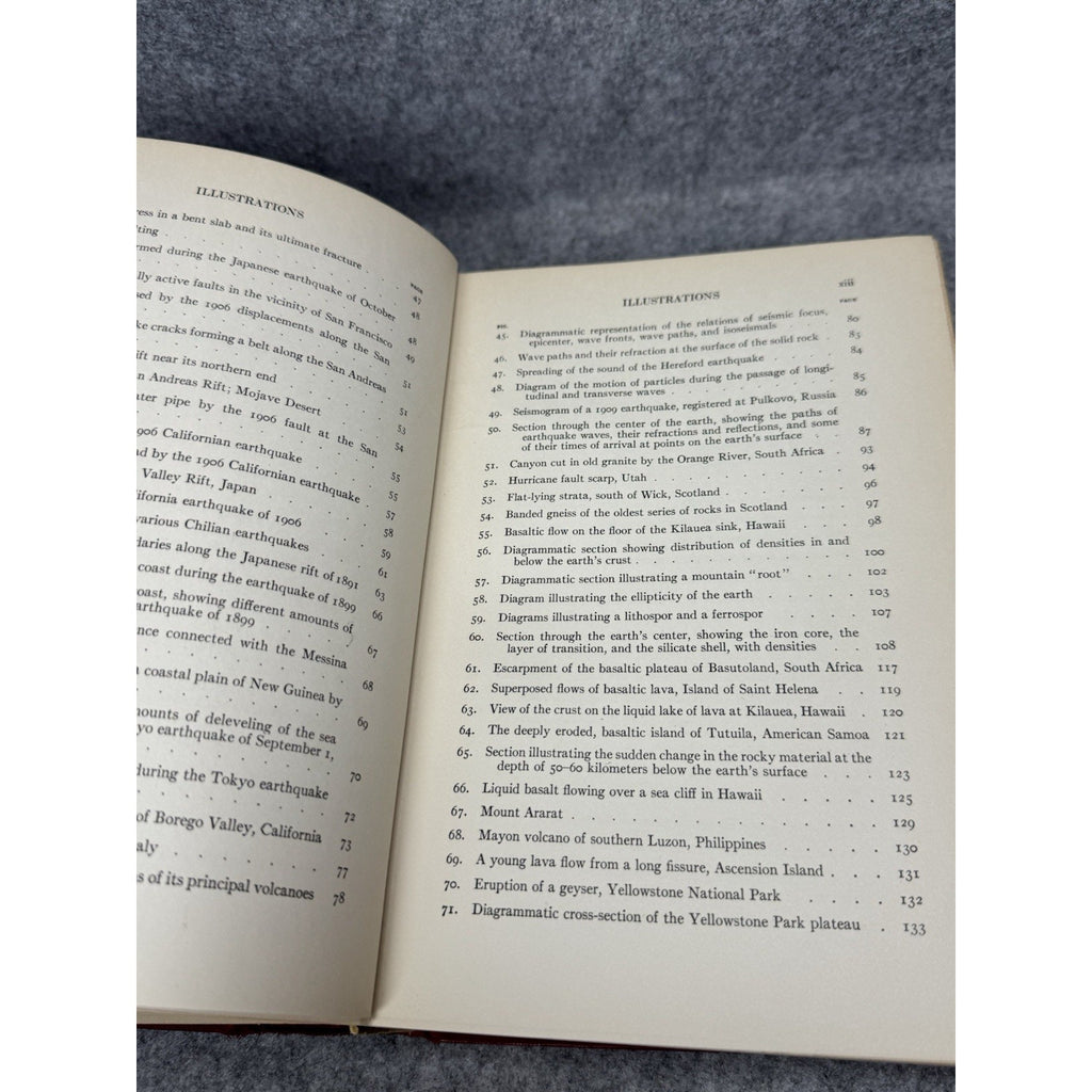 1926 Our Mobile Earth Reginald Daly First Edition Illustrated Geology Volcanoes