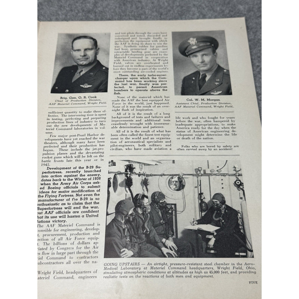 1944 Globe Beam Aircraft Magazine WWII Fort Worth Texas Swift War Bonds