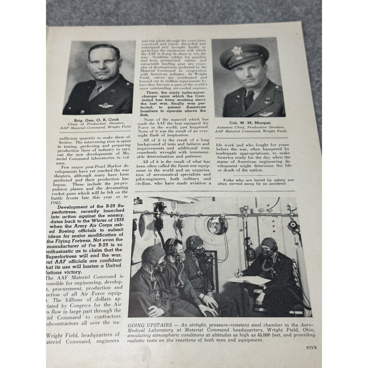 1944 Globe Beam Aircraft Magazine WWII Fort Worth Texas Swift War Bonds