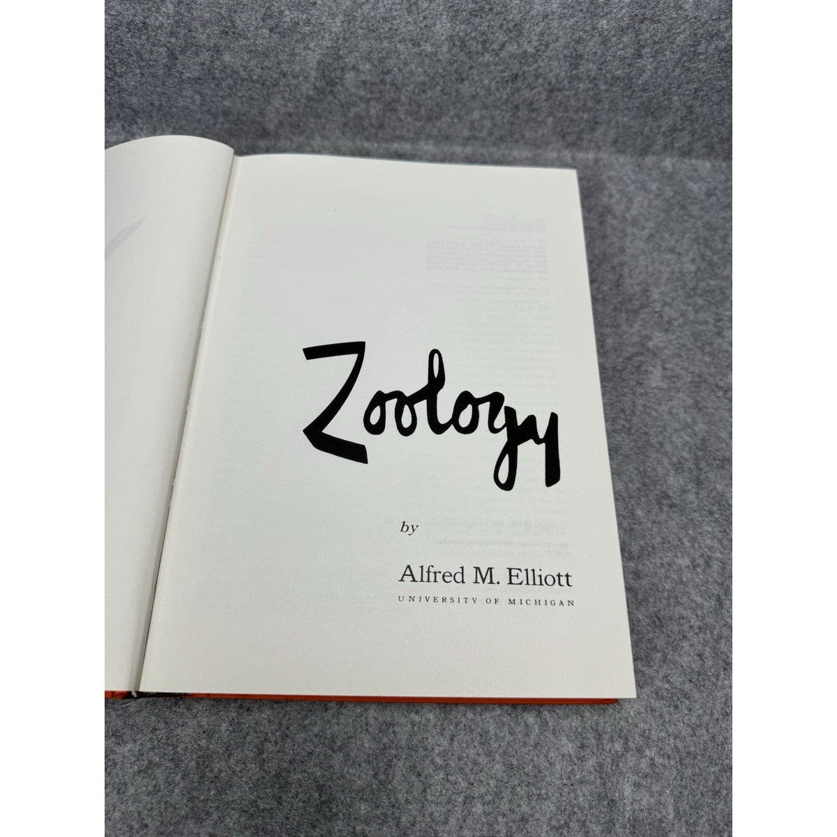Zoology Alfred M Elliott 1963 3rd Edition Vintage Illustrated Biology Textbook