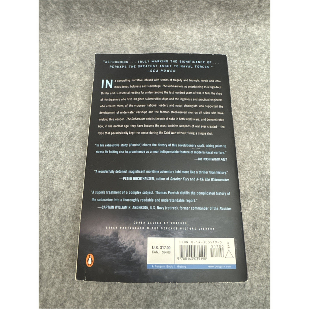Submarine : A History by Tom Parrish (2005, Trade Paperback)