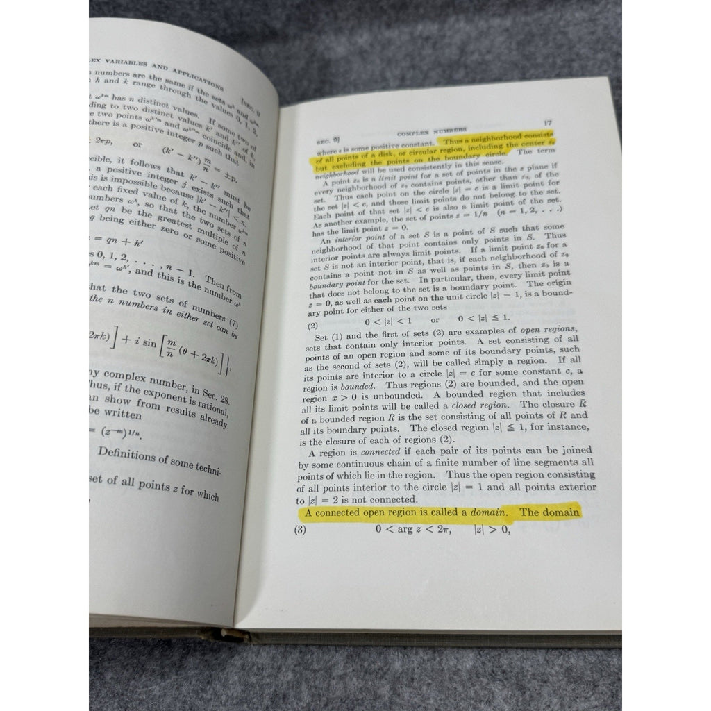 1960 Complex Variables and Applications 2nd Ed Ruel V Churchill HC McGraw-Hill