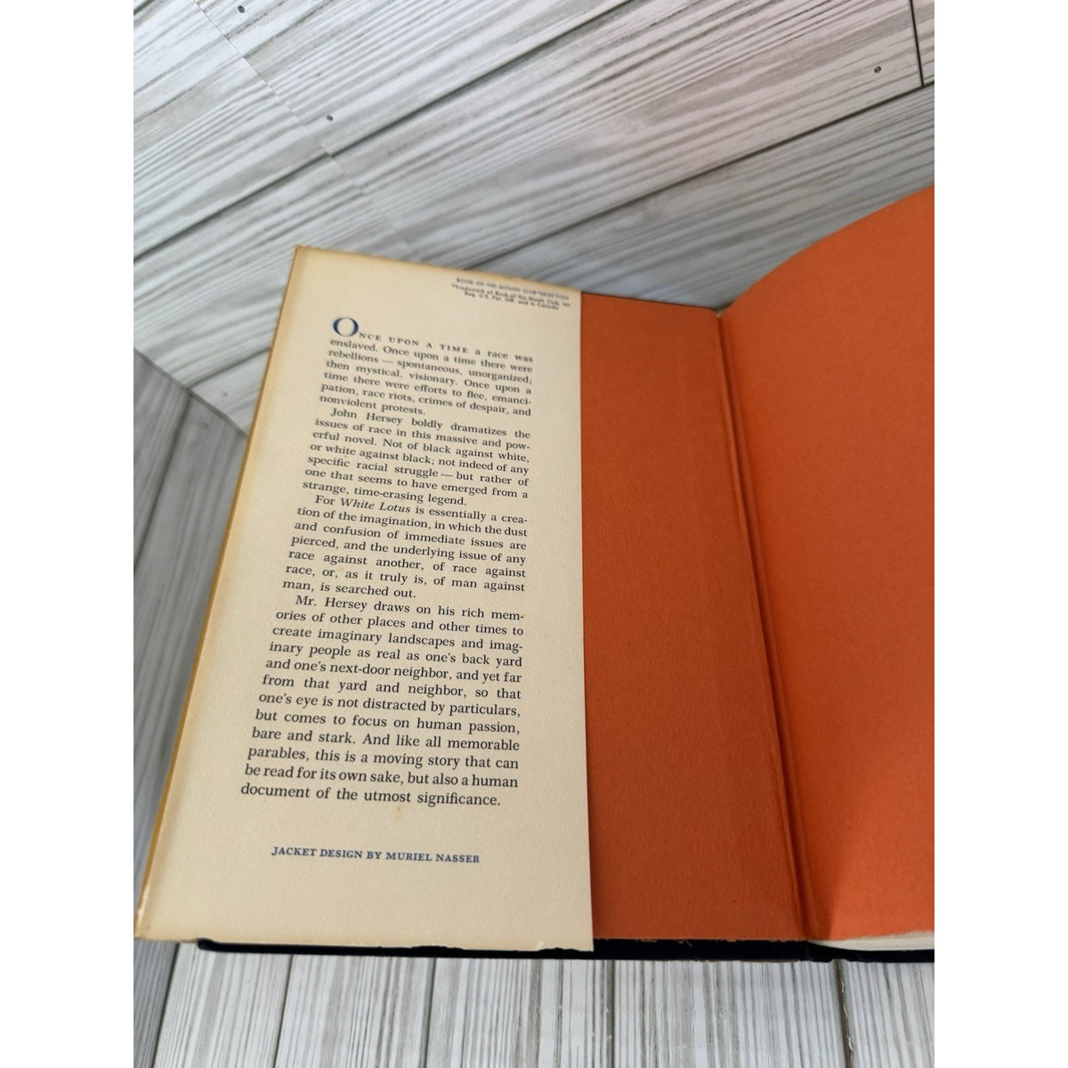 White Lotus John Hersey 1965 1st Edition HC DJ Knopf Vintage Novel