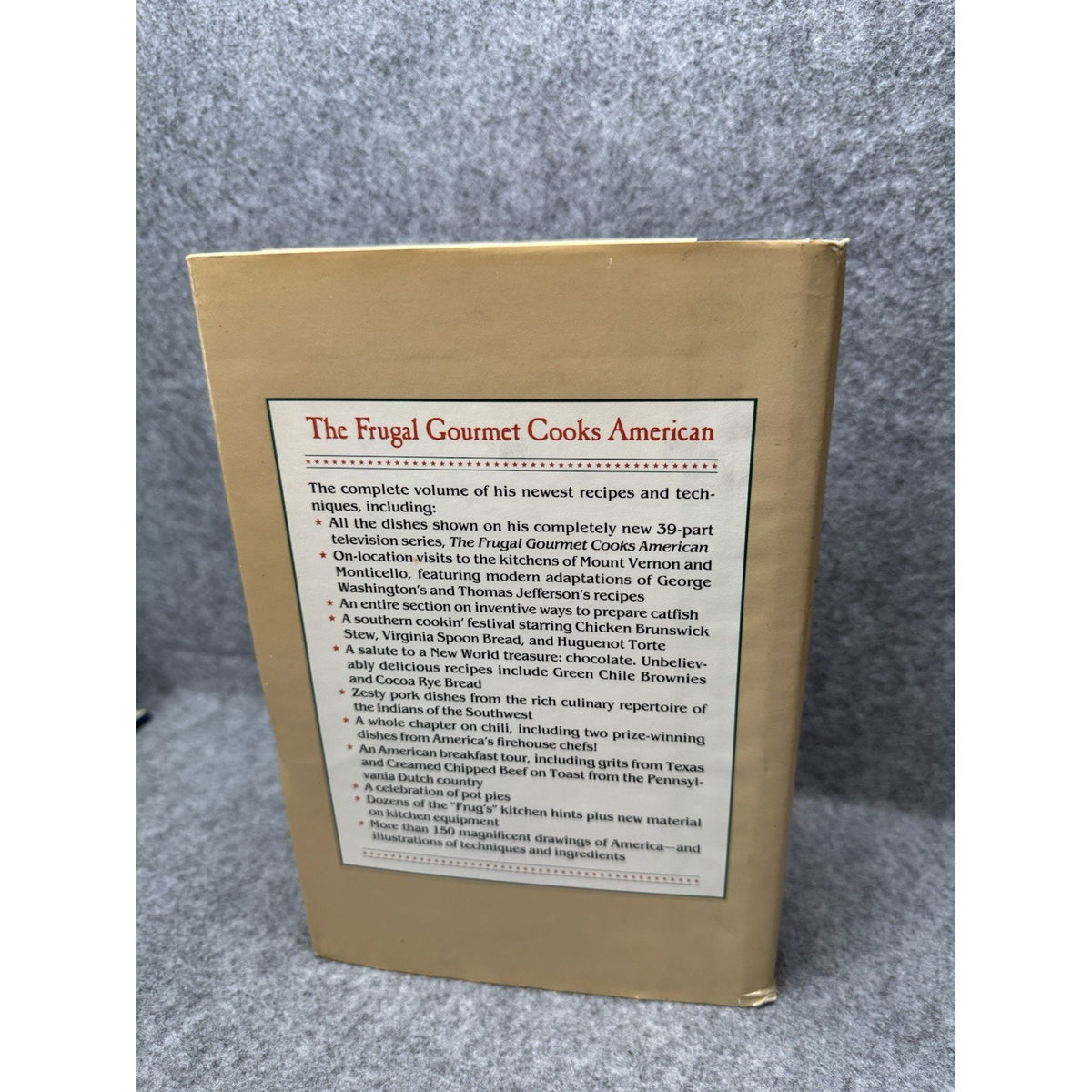 Jeff Smith Frugal Gourmet Cookbooks Lot Cooks American Immigrant Ancestors HC