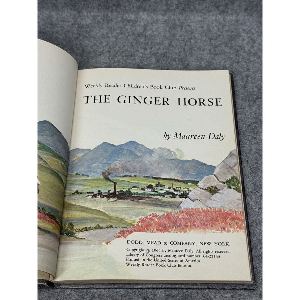The Ginger Horse Maureen Daly 1964 Wesley Dennis Illustrated Hardcover