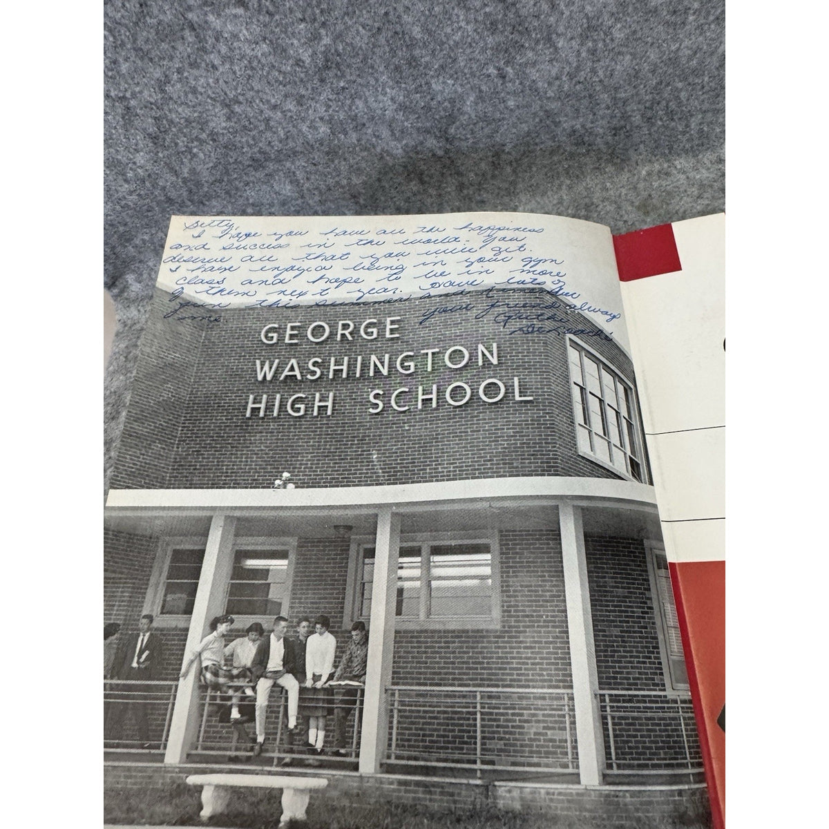 1961 Cavalier Yearbook George Washington HS Danville VA Signed