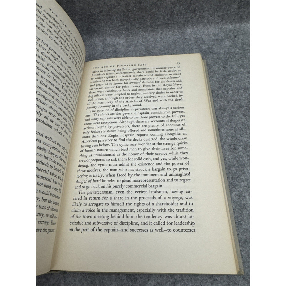 C.S. Forester The Age of Fighting Sail Hardcover War of 1812 Doubleday 1956