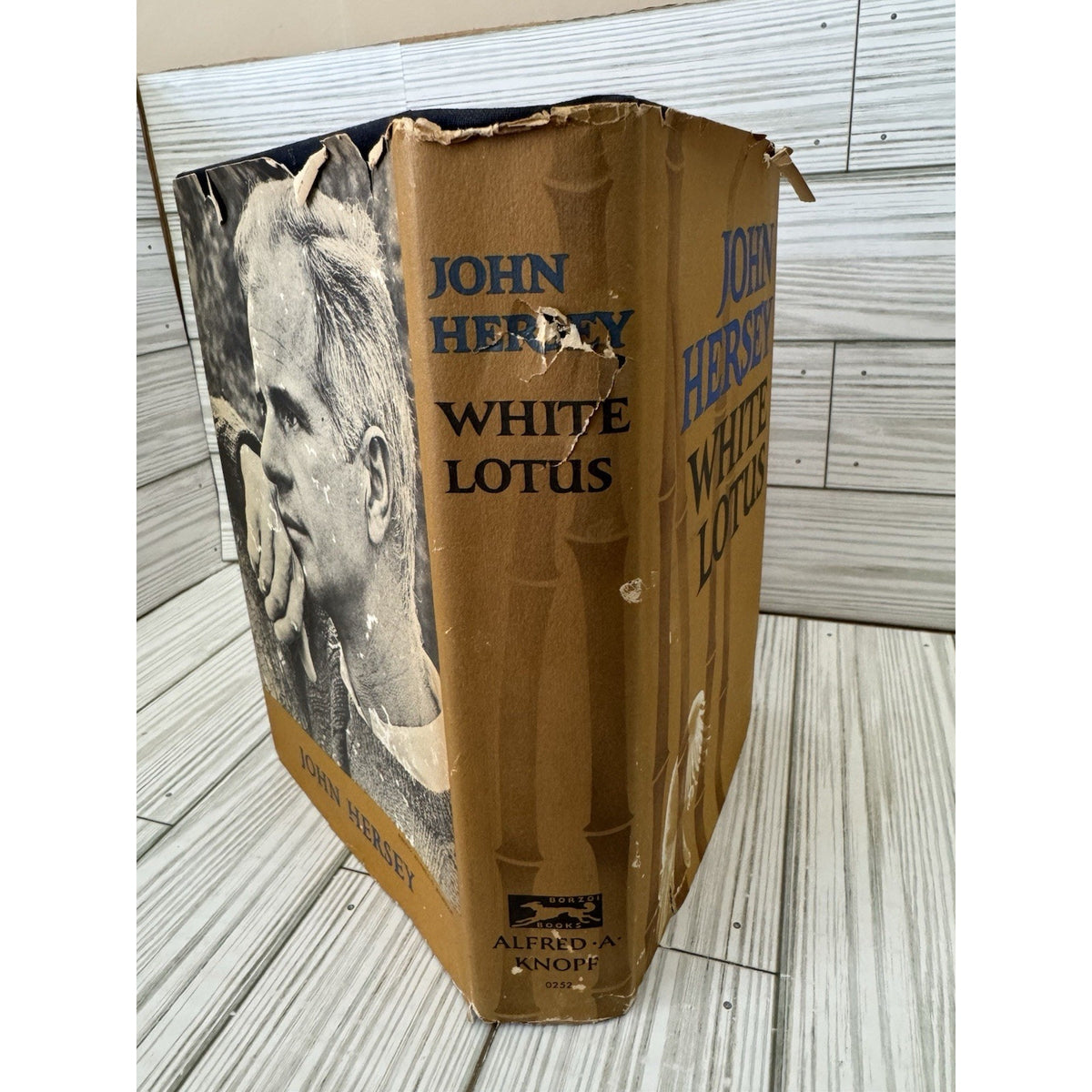 White Lotus John Hersey 1965 1st Edition HC DJ Knopf Vintage Novel
