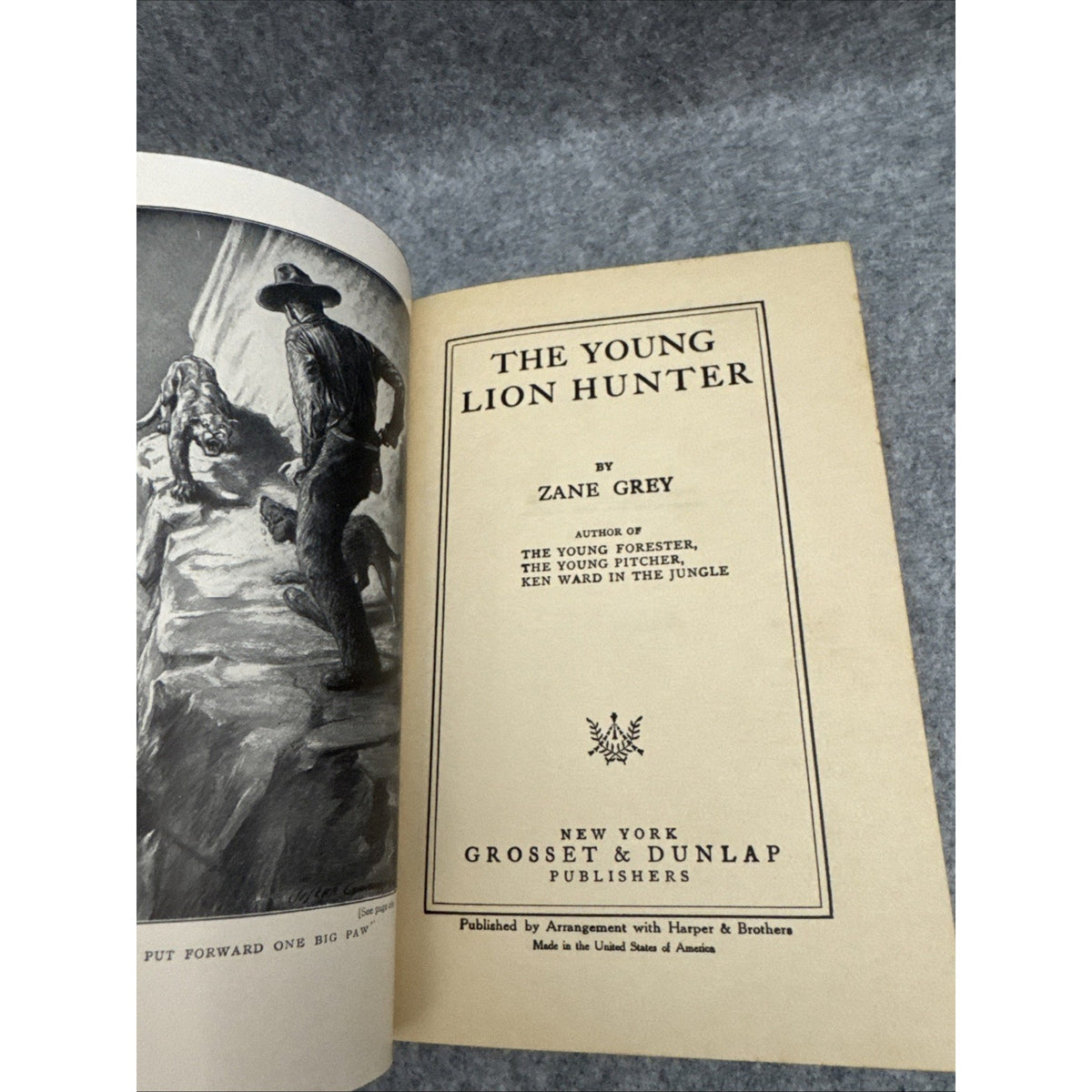 Zane GREY The Young Lion Hunter 1911 with DJ Very Good