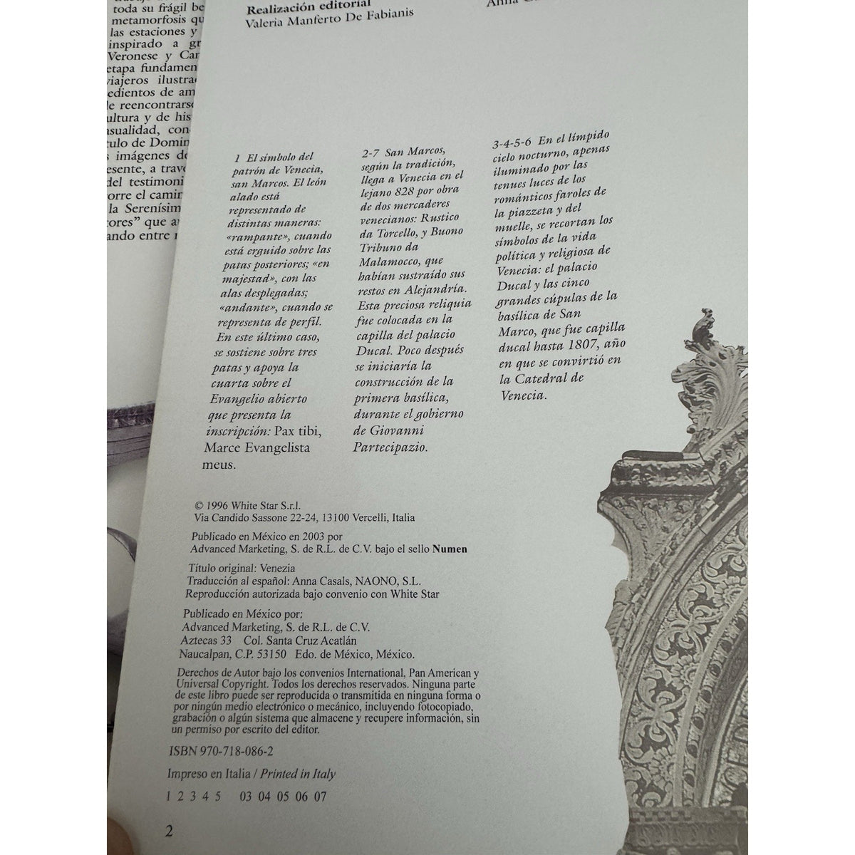 Venecia Lugares e Historia Danilo Reato HC 2003 Spanish Photo History