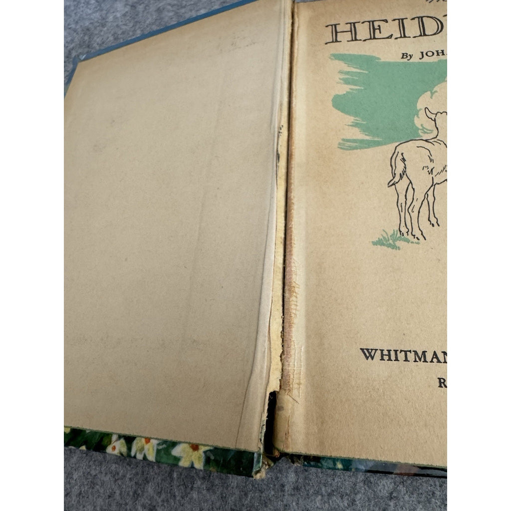Heidi Johanna Spyri 1955 Whitman Publishing HC Illustrated Janet Smalley