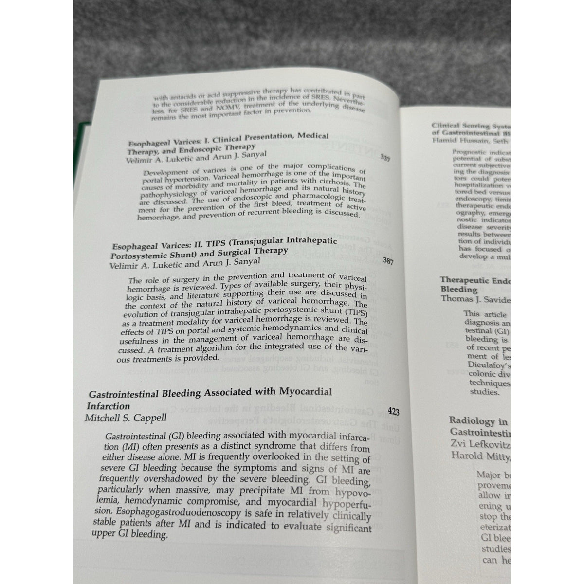 Gastroenterology Clinics North America High Risk GI Bleeding Part II 2000 HC
