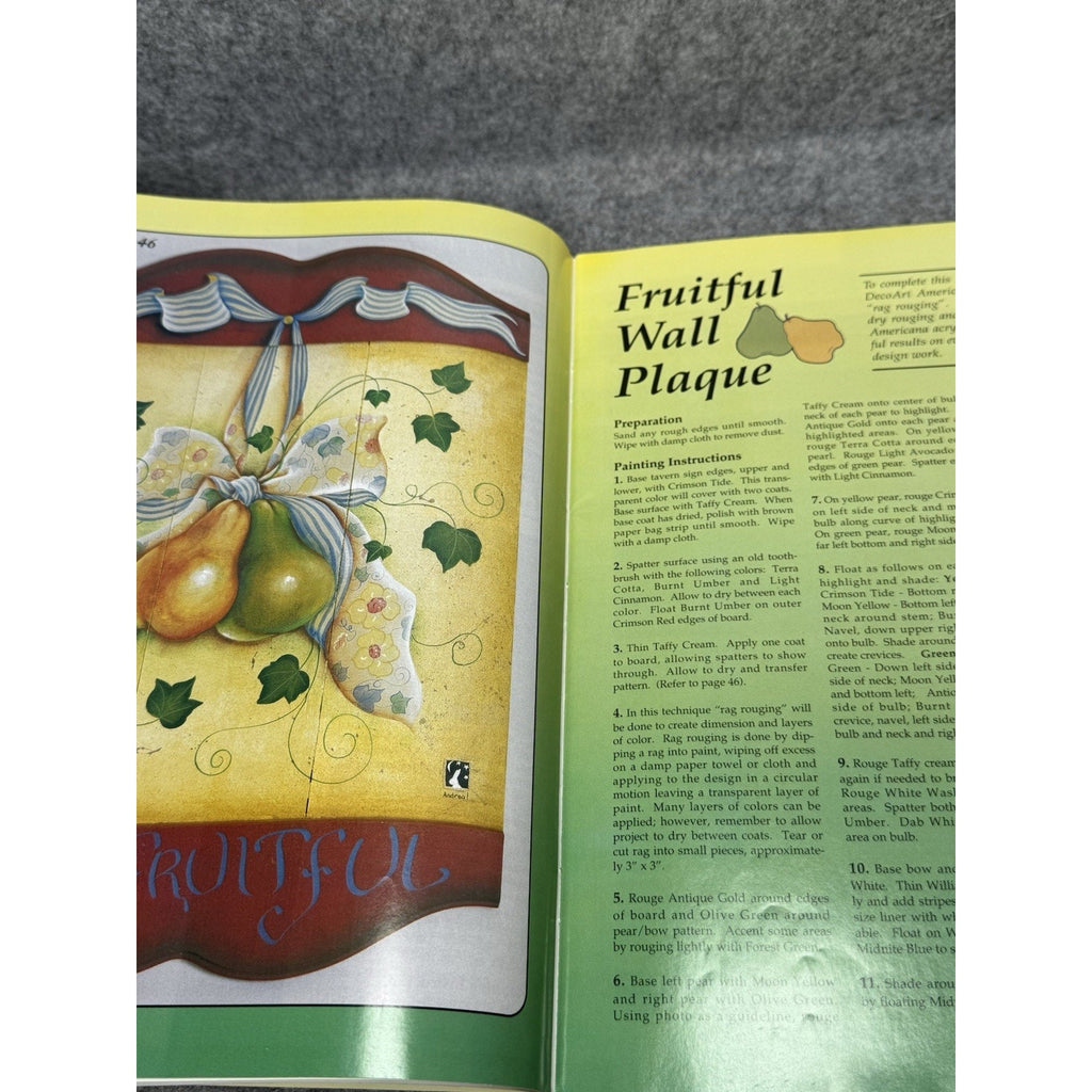 Let’s Paint Magazine 1992 Vol IV DecoArt Decorative Tole Fabric Painting Crafts
