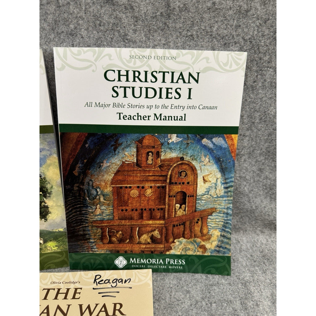 Memoria Press Homeschool Lot Christian Studies Trees Trojan War 3 Books