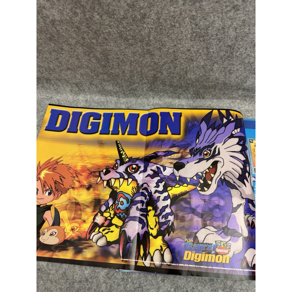 Pojo’s Collector Card World Special Digimon Guide Magazine 2000 Rare Has posters