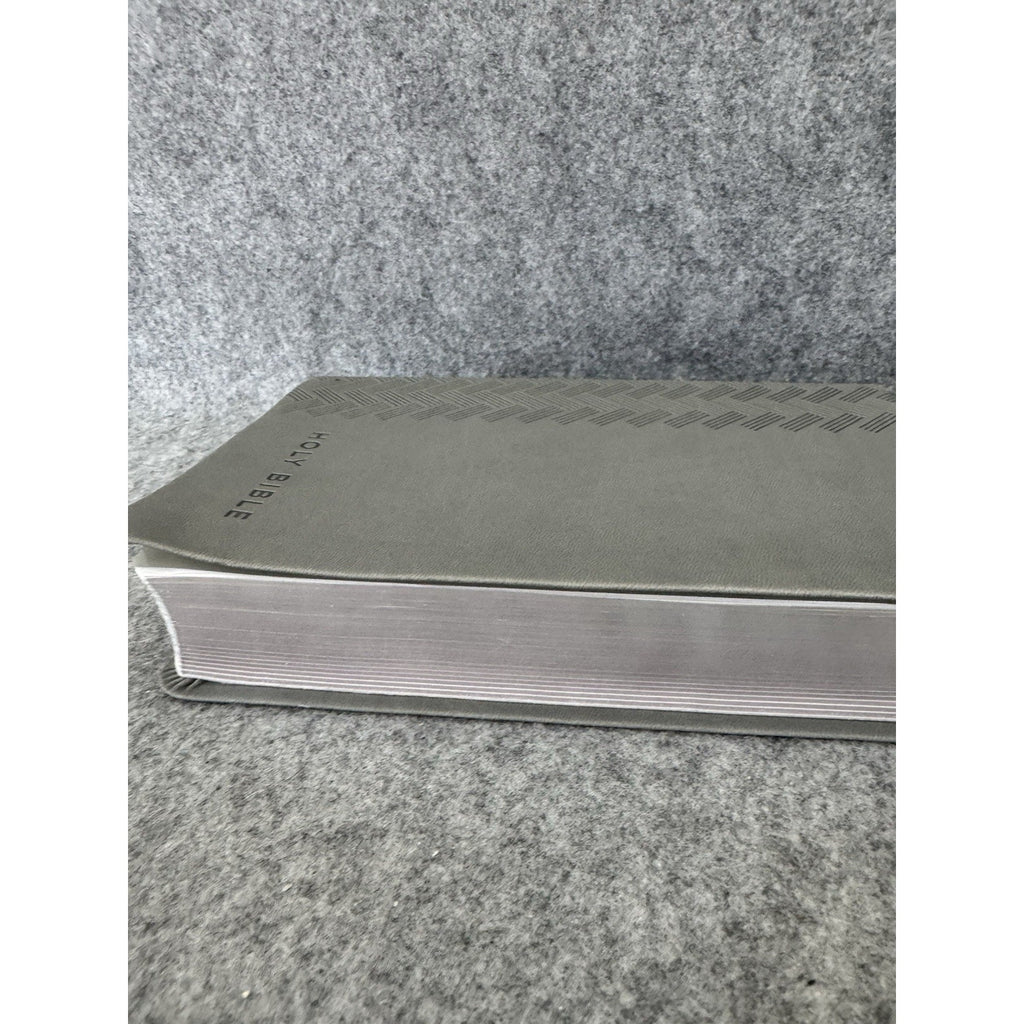 NIV Personal Size Giant Print Bible Gray Leathersoft Zondervan 2022