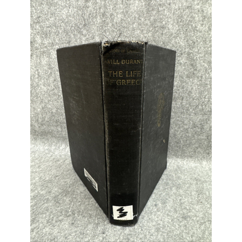 THE LIFE OF GREECE by Will Durant (The Story of Civilization) Vintage 1939