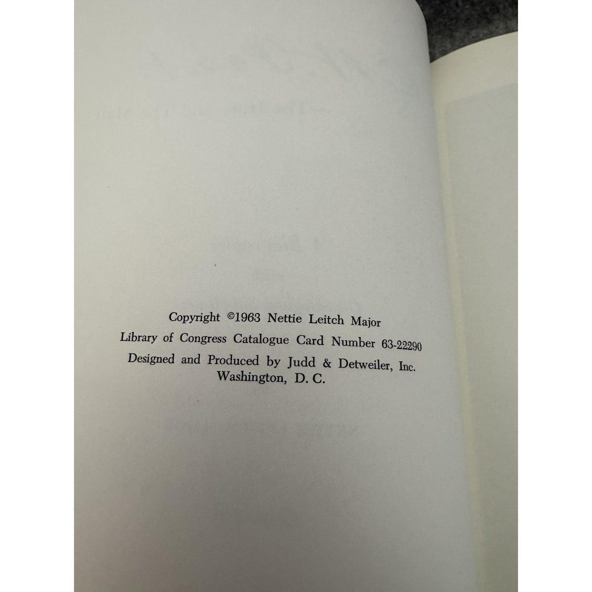 C W Post The Hour and the Man 1963 HC Nettie Leitch Major Illus
