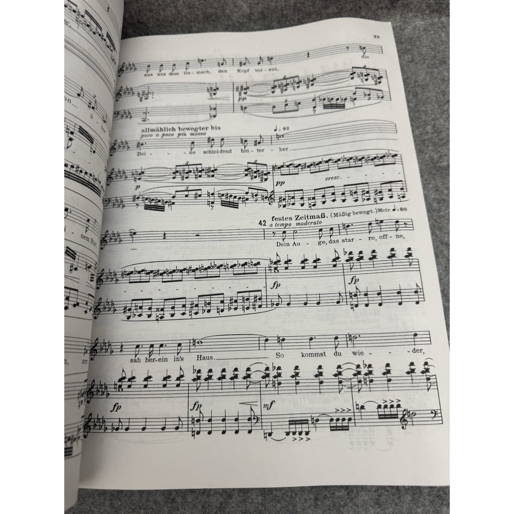 Richard Strauss Elektra Op 58 Vocal Score German Kalmus Opera Sheet Music