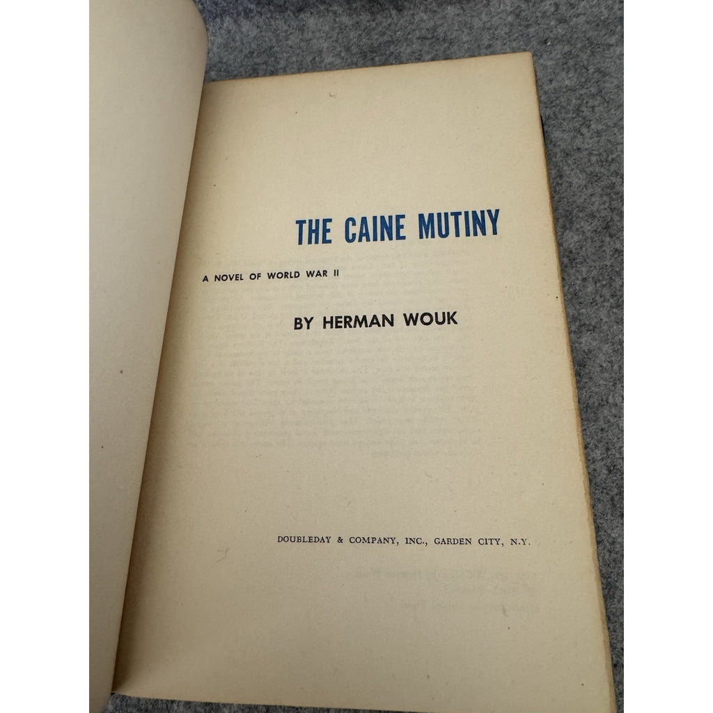 1951 The Caine Mutiny Herman Wouk WWII Novel Hardcover Doubleday
