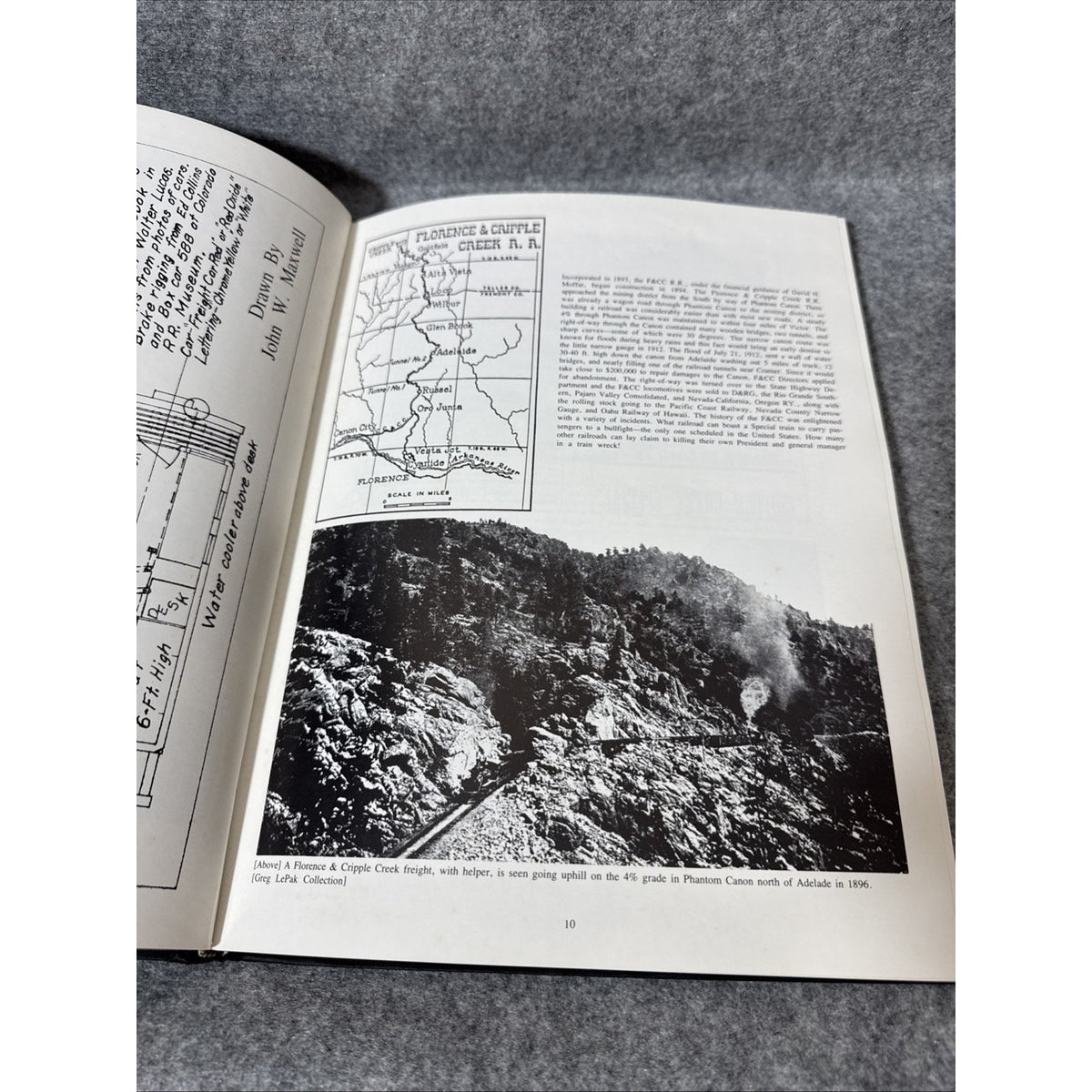 RAILS TO THE ROCKIES - limited edition 360/1200 Signed Gregory LePak 1976 HB DC