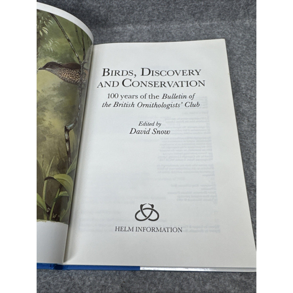 BIRDS, DISCOVERY AND CONSERVATION Snow Woodcock Book First Edition HB DJ 1st