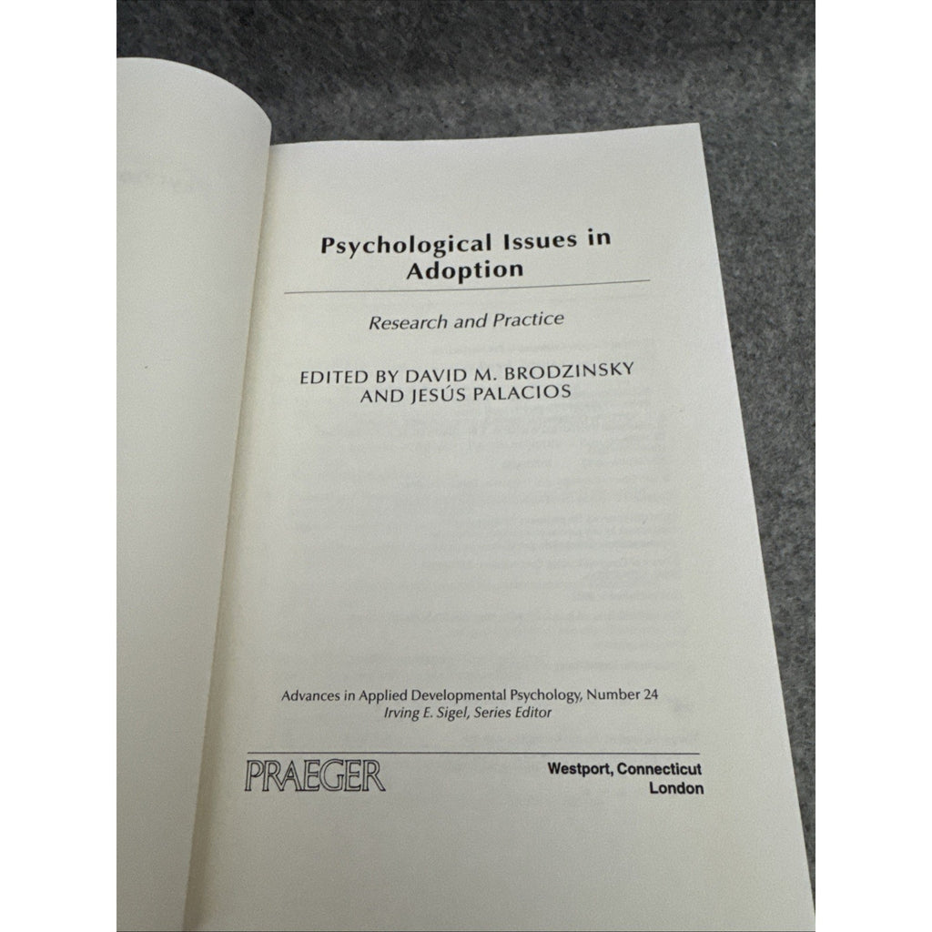 Advances in Applied Developmental Psychology Ser.: Psychological Issues in...