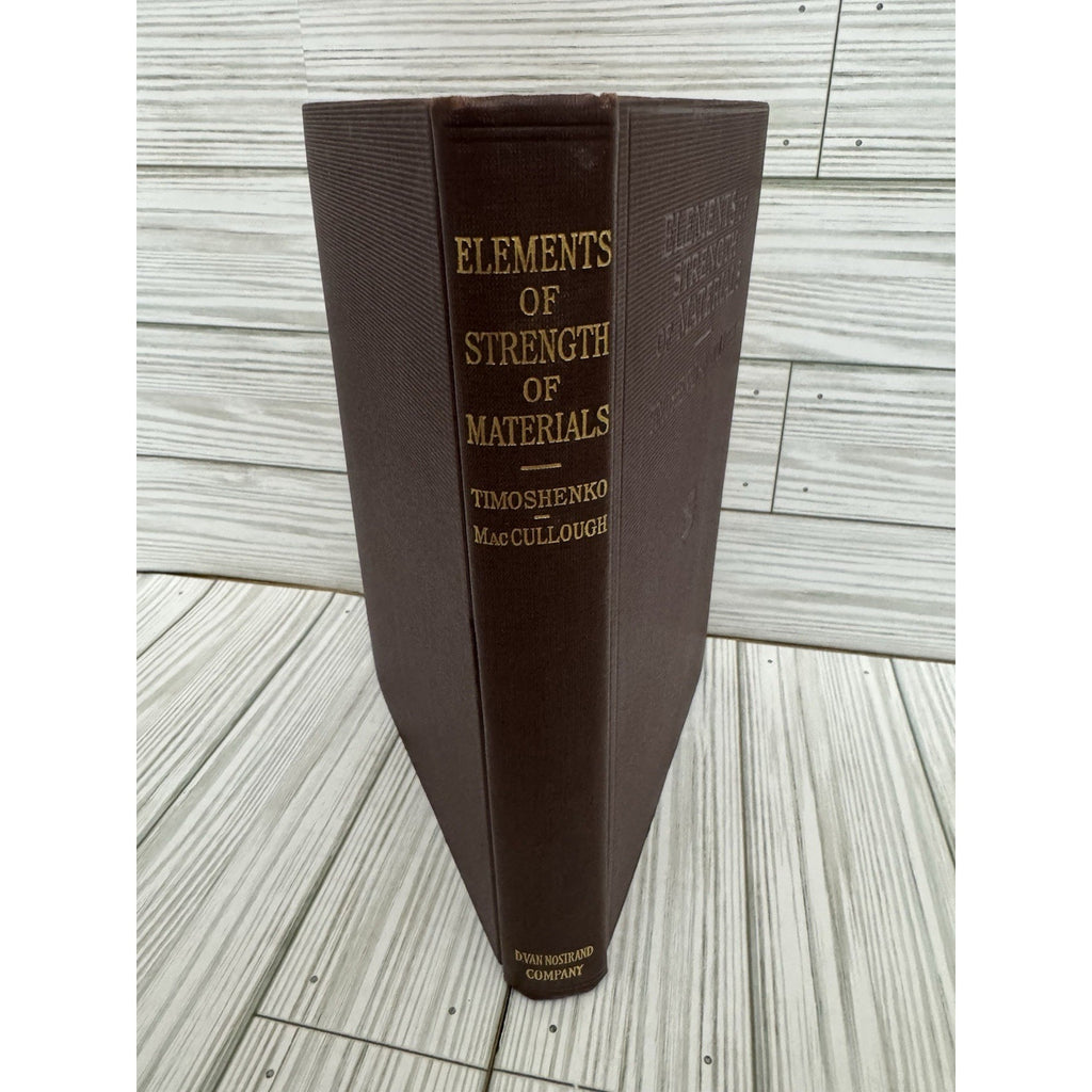 Elements of Strength of Materials Timoshenko 1935 3rd Printing Van Nostrand