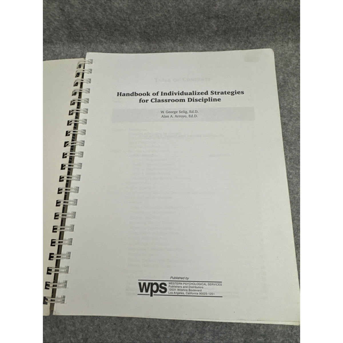 Handbook of Individualized Strategies for Classroom Discipline