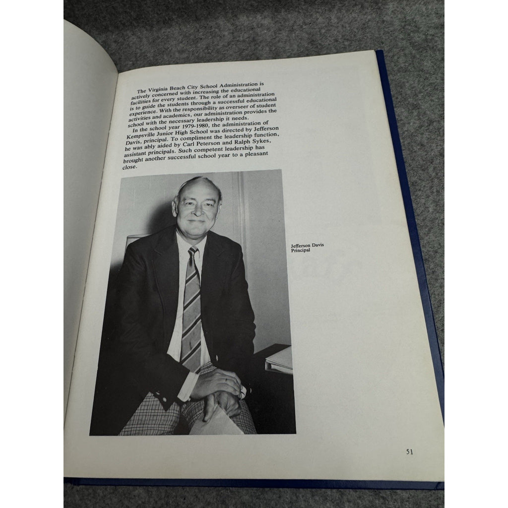 1980 KJHS Venture Yearbook Kempsville Junior High School Virginia
