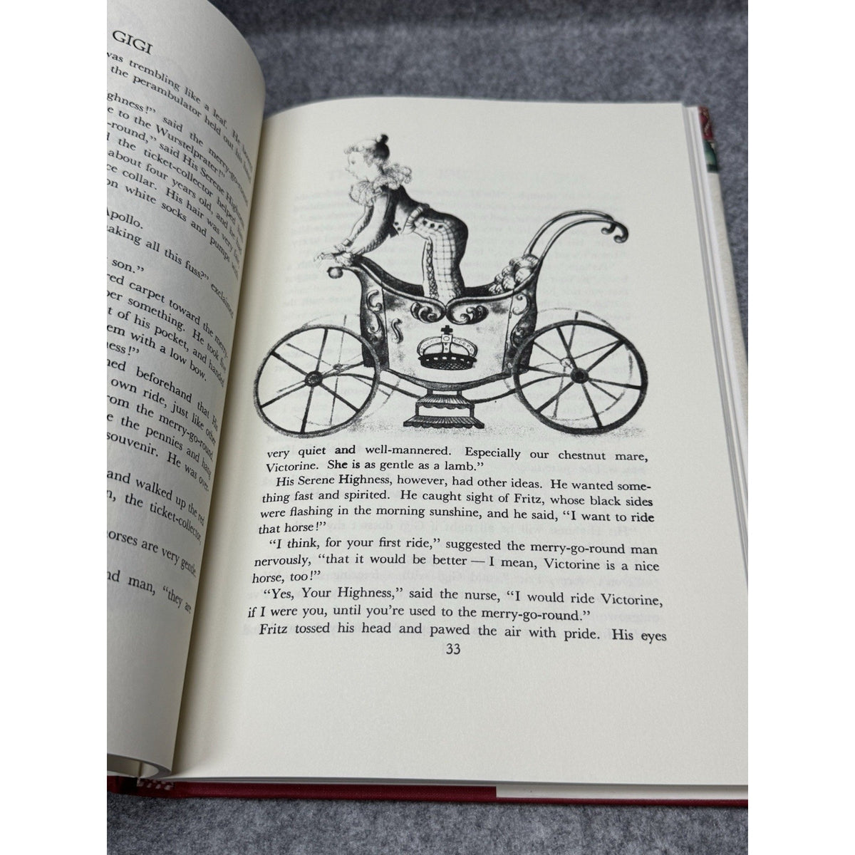 1990 Gigi The Story of a Merry-Go-Round Horse Elizabeth Foster HC Illus