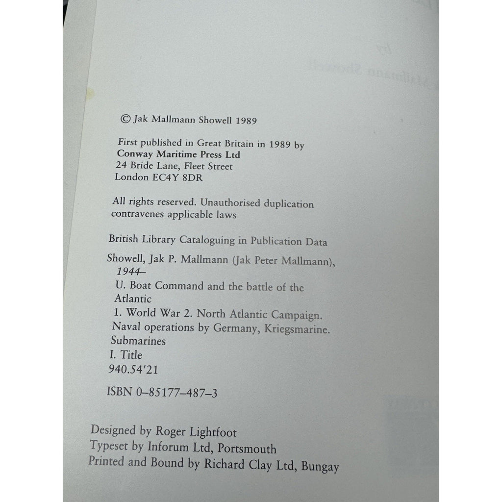 WWII U-Boat Command Signed U-505 Hans Goebeler Ernst Schmidt 1st Edition