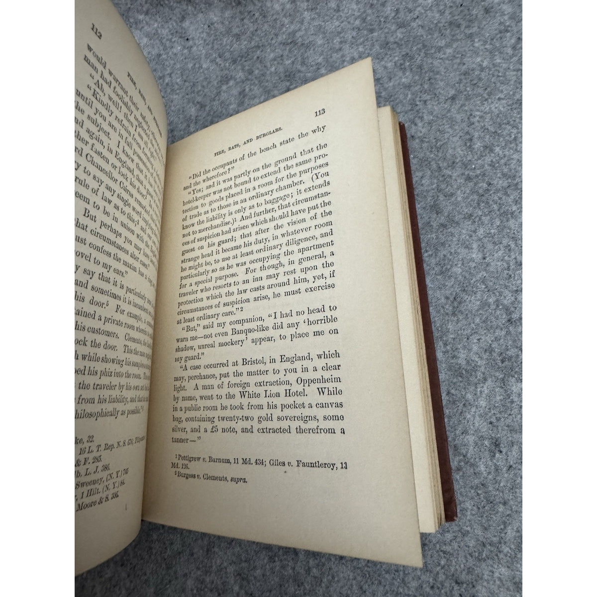 1879 The Law of Hotel Life Wrongs Rights Host Guest R Vashon Rogers HC