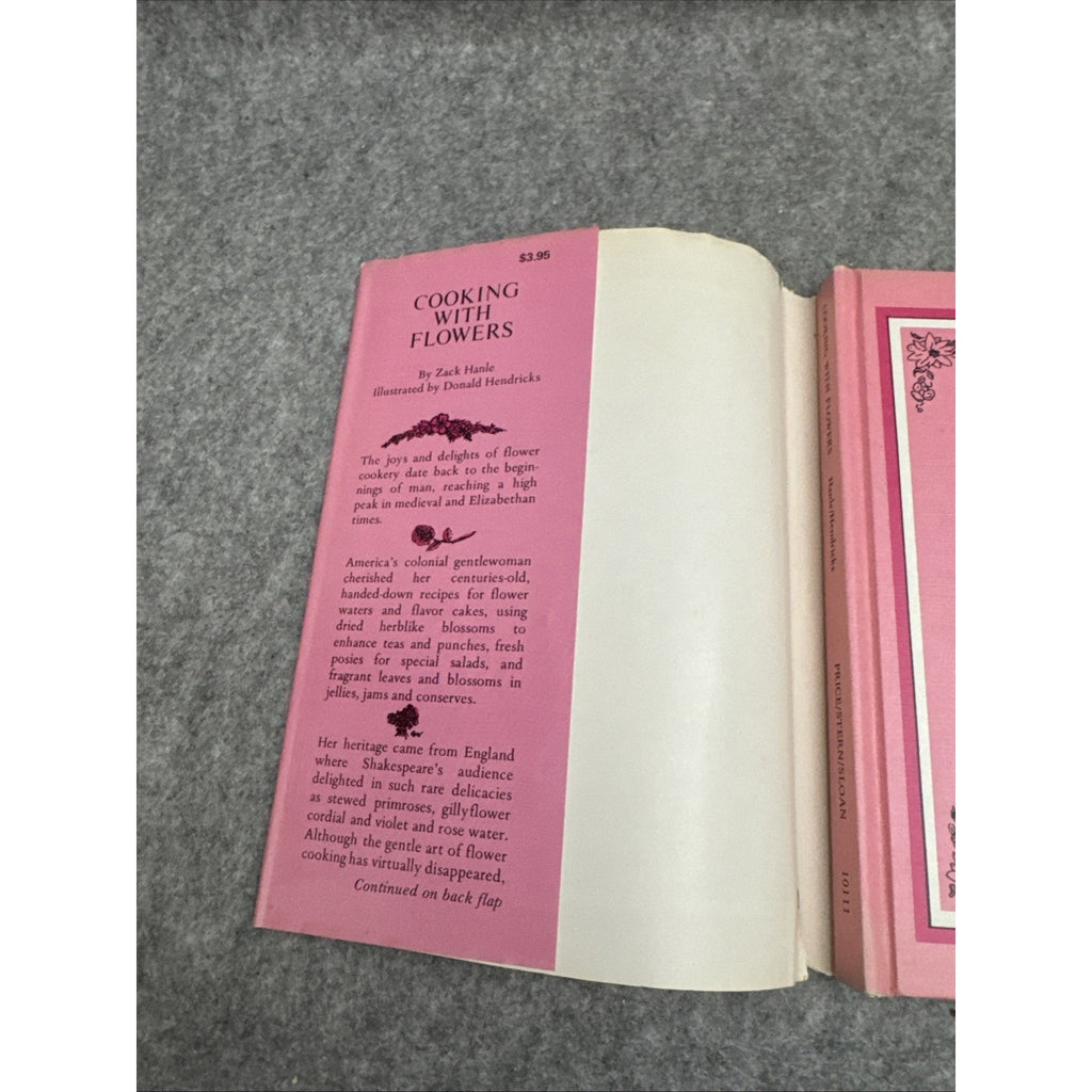 Cooking With Flowers by Zack Hanle HC First Edition Very Good 1971