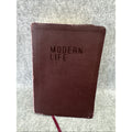 NKJV Modern Life Study Bible Brown Leather Soft