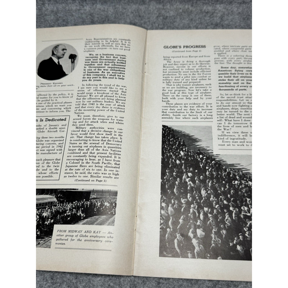 1943 Globe Beam WWII Aircraft Magazine AT-10 Fort Worth Texas Jan Feb