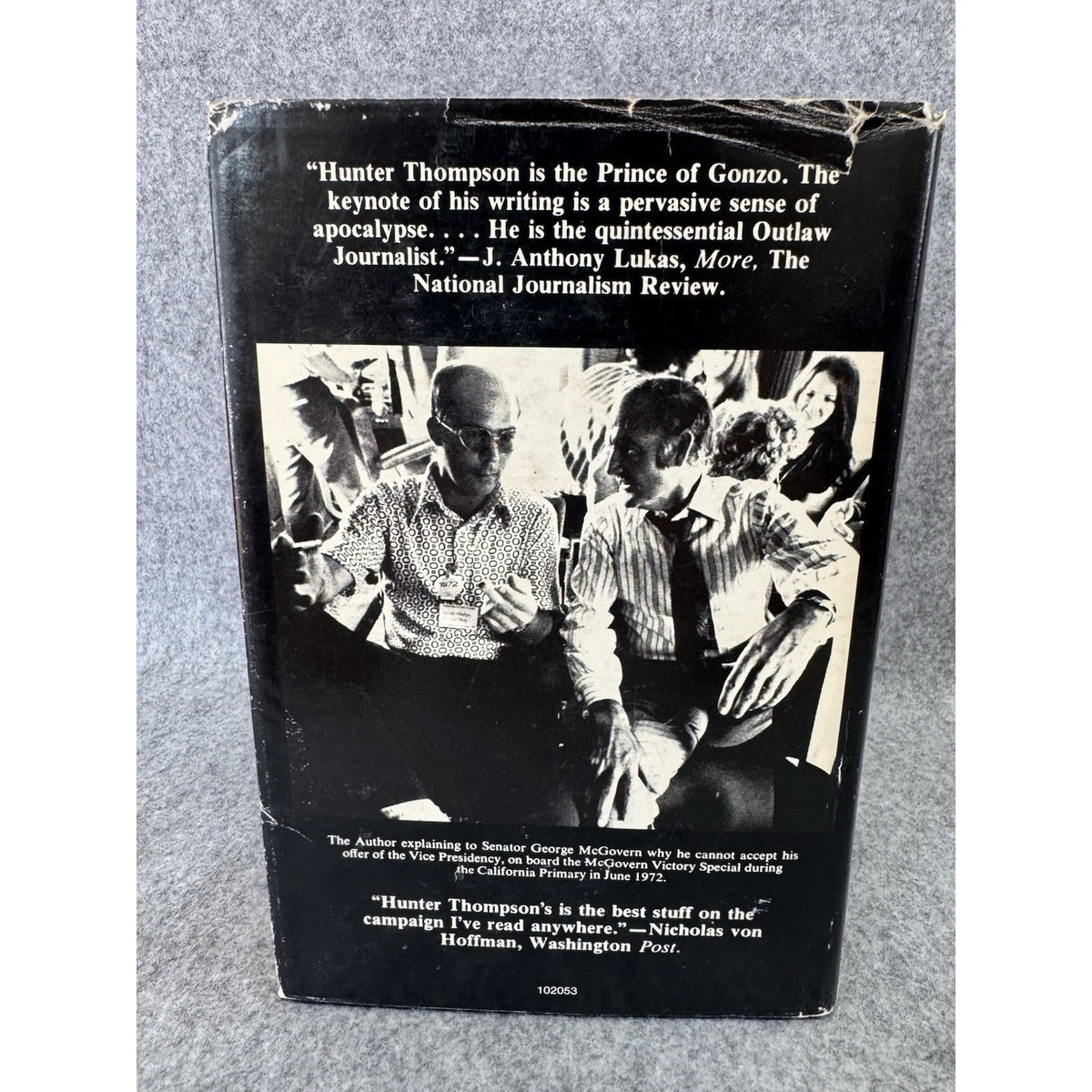 Fear and Loathing Campaign Trail 72 1973 1st Printing HC DJ Thompson