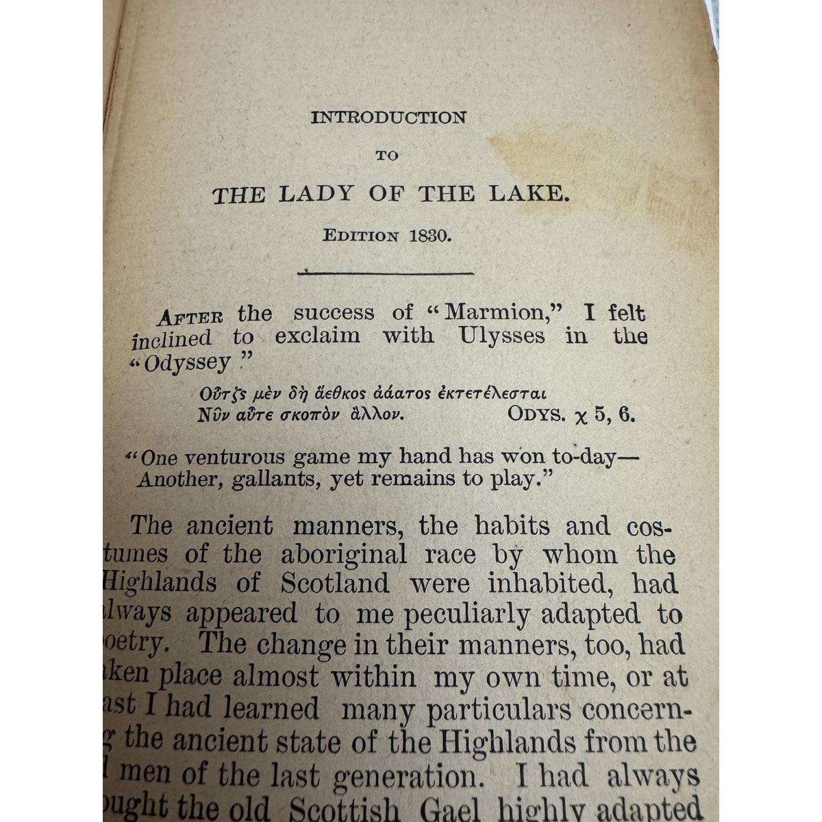 The Lady of the Lake Sir Walter Scott Antique HC Victorian Era