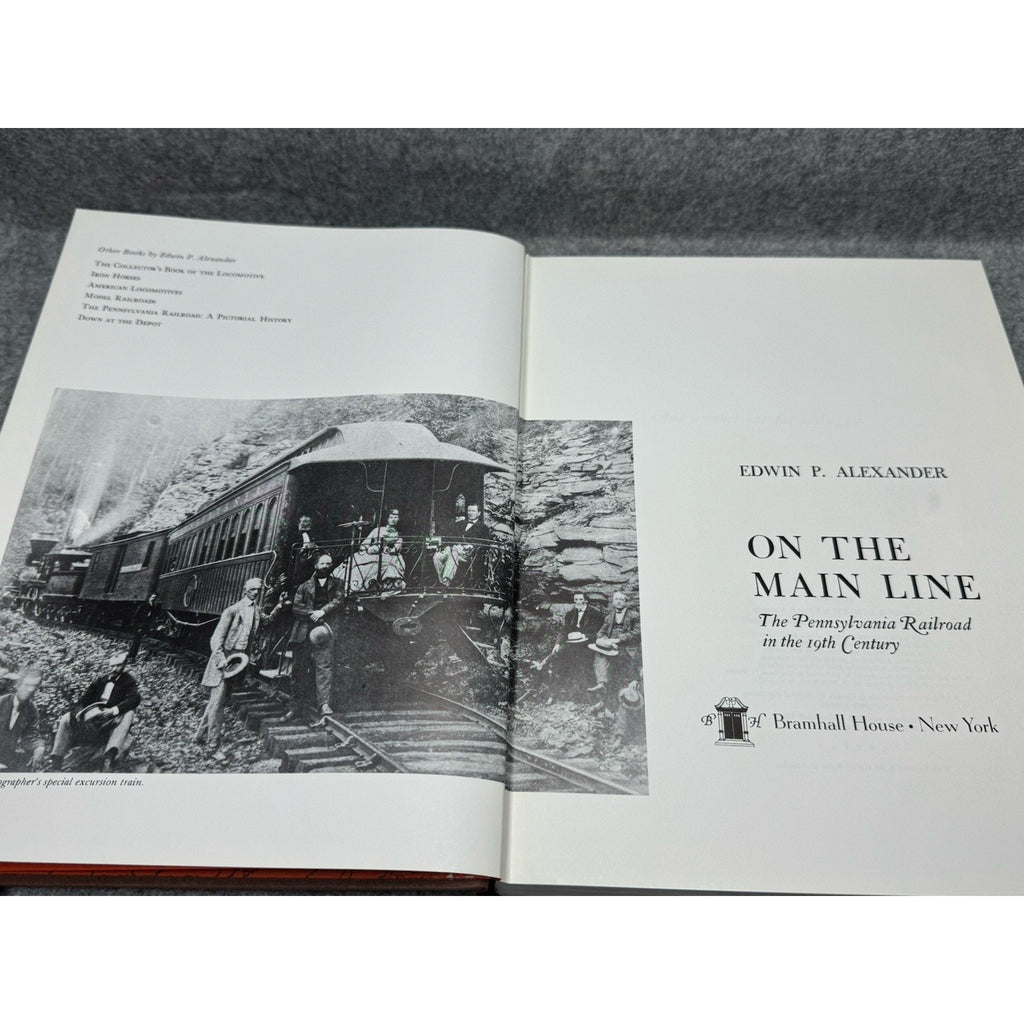 1971 On the Main Line Pennsylvania Railroad 19th Century Illustrated PRR