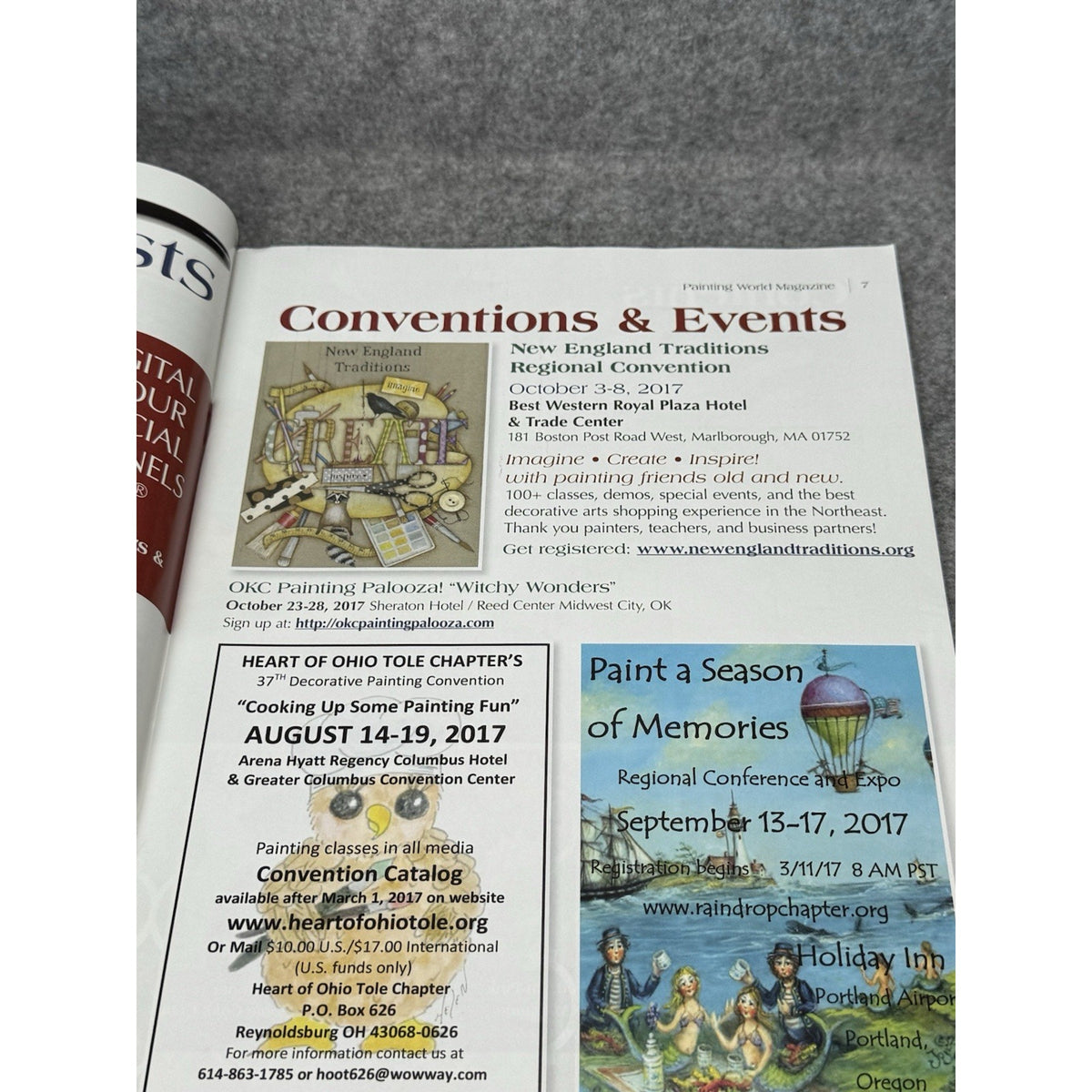 Painting World Magazine June 2017 Summer Americana Tole Painting Crafts