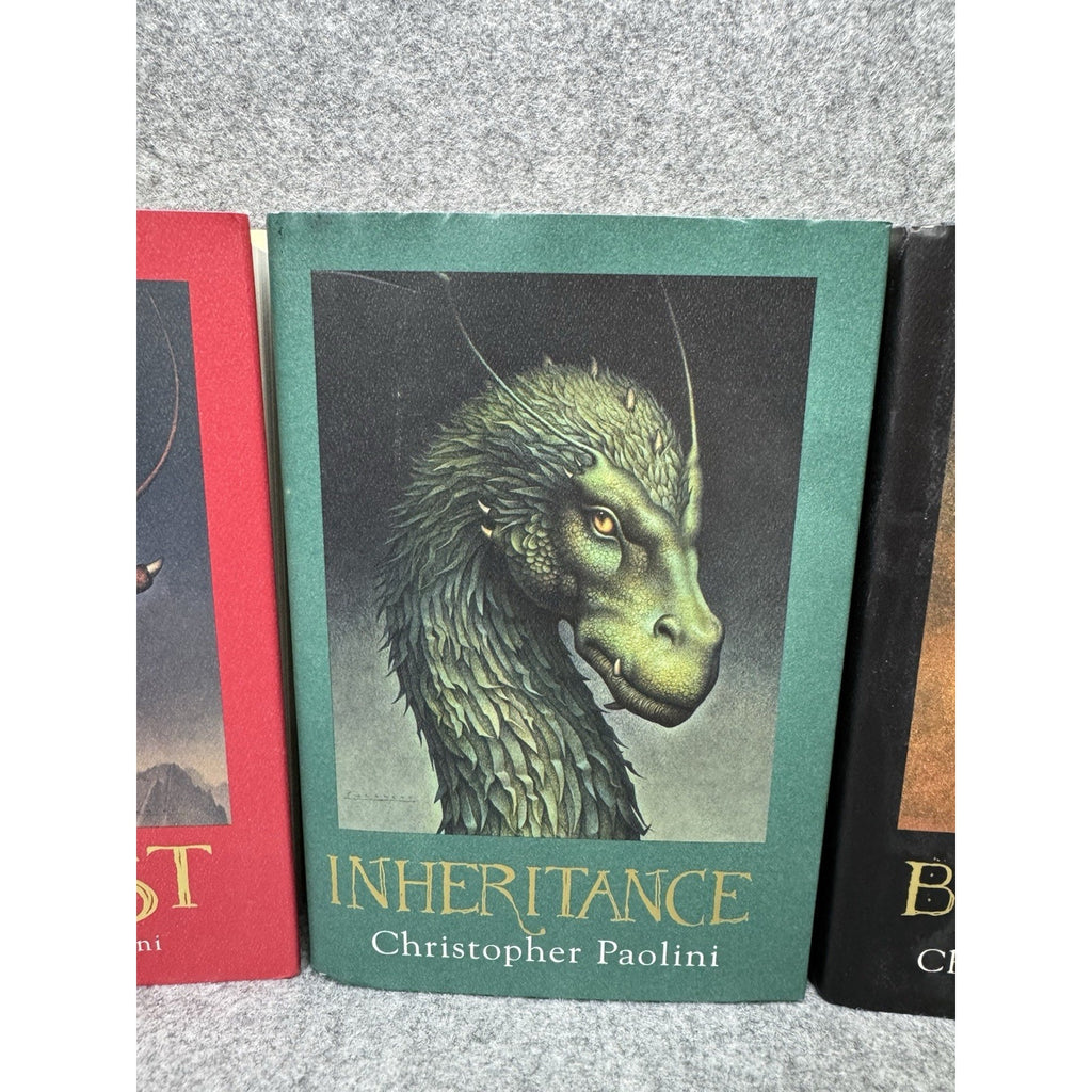Christopher Paolini Inheritance 3 Book HC Lot Eldest Brisingr First Editions