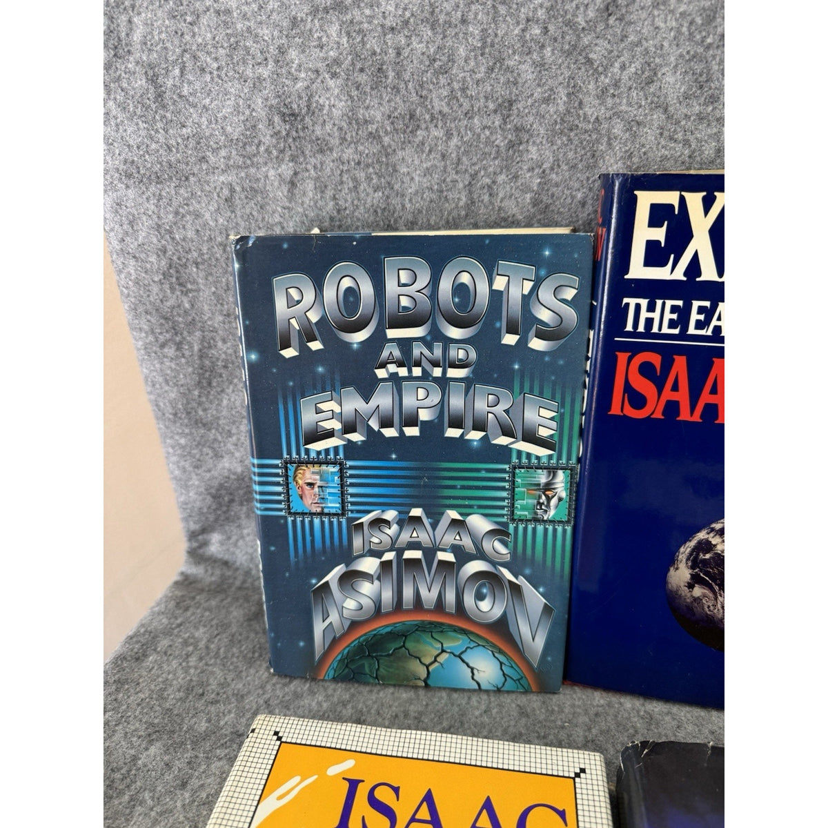 Isaac Asimov 6 HC Lot First Edition Foundation Edge Earth Robots