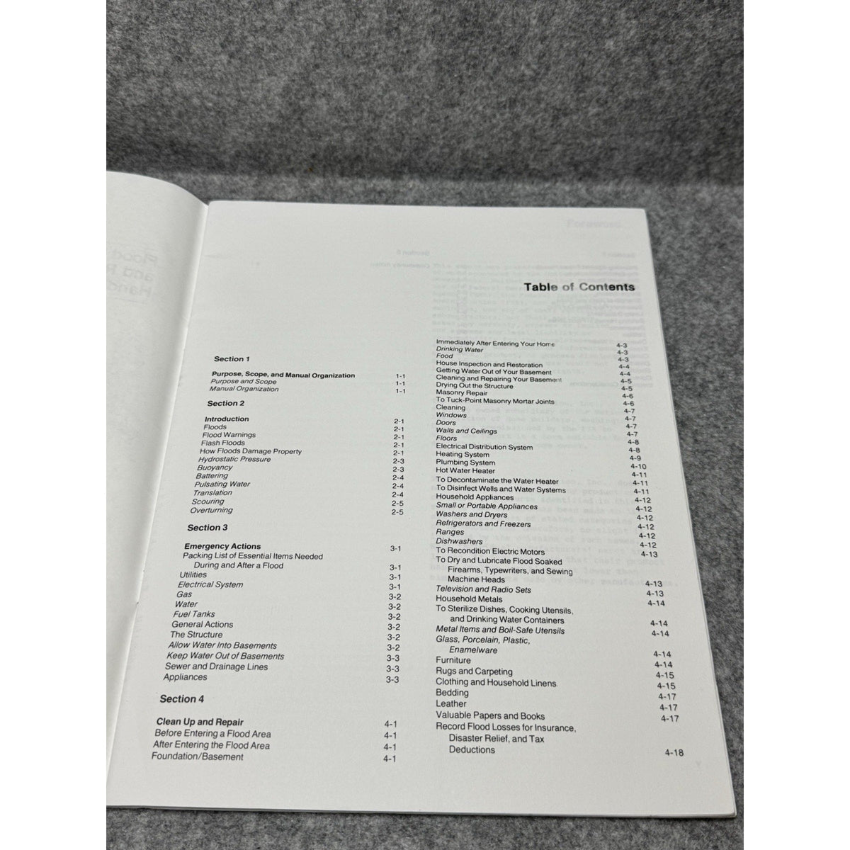 1986 FEMA FIA-13 Flood Emergency Residential Repair Handbook Disaster Guide
